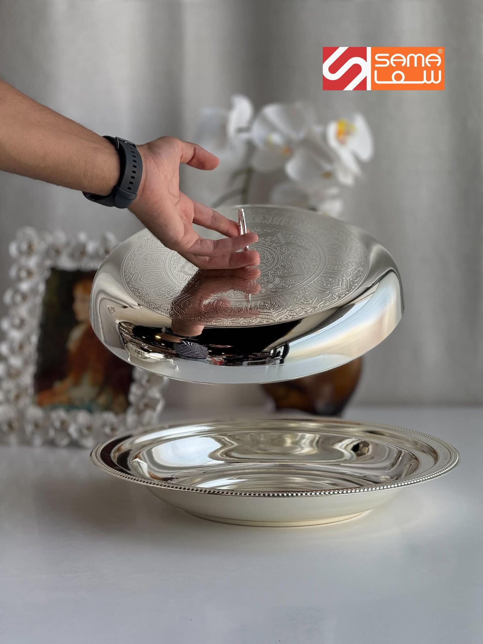 🥘قعد منسف ستيل فاخر بغطاء أنيق ✨